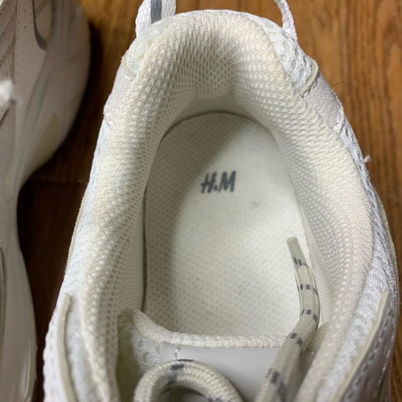 H&M Chunky Mesh Sneakers White & Cream - NWT Size 8 - Picture 7 of 10